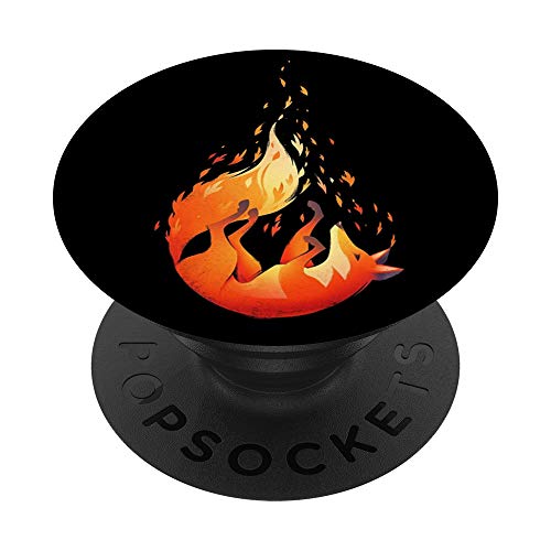Falling Fox Art PopSockets PopGrip: Swappable Grip for Phones & Tablets