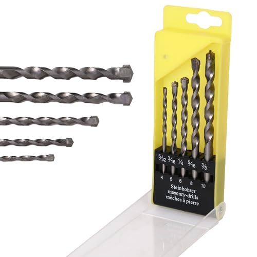 CHESTON Drill Bits Set of 5| 4-10mm | Bits for Drill Machine for Home Use | Alloy Steel Drill Bit |Multi Use - Round Shank |For Drill Machines |Usable on Walls, Tiles, Bricks, Cement, Wood and Plastic (B0D7W93SHH) Amazon Price History, Amazon Price Tracker