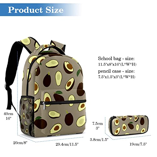 Sac à dos de voyage léopard avec trousse assortie pour fille et garçon