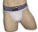 SafeTGard Adult Athletic Supporter without Pocket (White/Gray, Medium)
