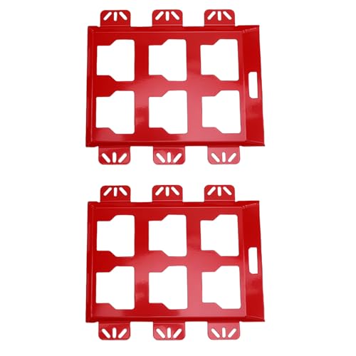 Plaque de montage rouge pour boîte à outils supportant 100 Lb