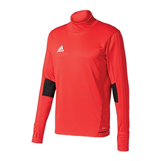 adidas Herren Trainingsshirt Tiro 17, Scarlet/Black/White, L, BQ2732