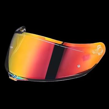 Motorcycle Helmet Visor for AGV K5 K5S K5-S K3SV K1 K1S, Motorcycle Helmet Face Shield, Wind and Scratch Helmets Lens, Visors Shield Replacement, Helmet Accessories,I Aurora Red