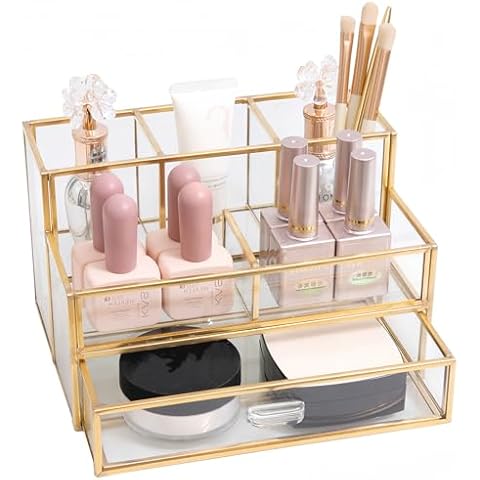 HARLIANGXY Multifunctional Cosmetic Organiser with Drawers Cover