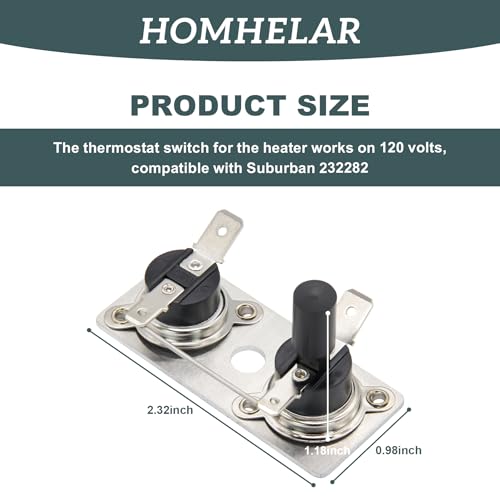 Image of 232282 Water Heater Thermostat Switch 12V T-STAT /Limit Replacement for Suburbann RV Water Heater Parts