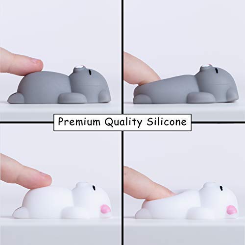 Nutty Toys Squishy Cat Set - 2 Soft Silicone Kawaii Kitties Top Stress Relief Toy 2023 Unique Gifts For Teens Kids Women Men Adults Best Teenage Girls Teen Boy Tween Christmas Stocking Stuffers Idea #TOP3