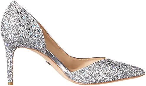 Badgley Mischka Women's Daisy II Pump, Silver Glitter, 7.5 | Image 5