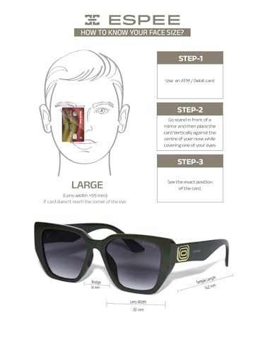 Image of ESPEE Sunglass | 100% UV Protected | Gradient | Women | Large | Butterfly