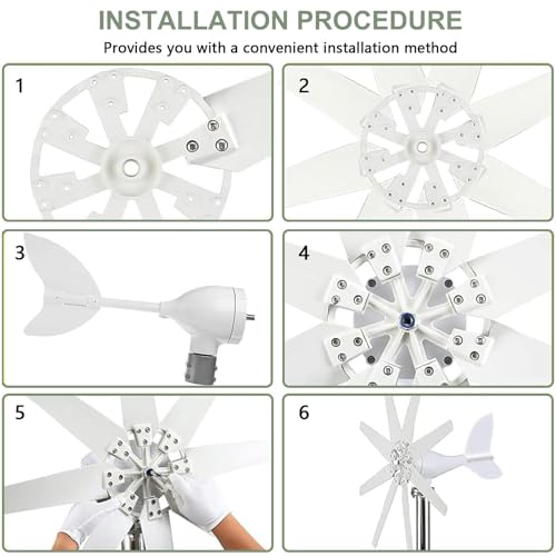 Générateur éolien 12000W solution énergie renouvelable avec MPPT - 8