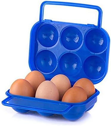 GEQIAN Egg Storage for Outdoor Camping Plastic Shockproof Container - Egg Carrier Holder Prevent Eggs from Cracking Easy Storage Egg Box for Camping Travel