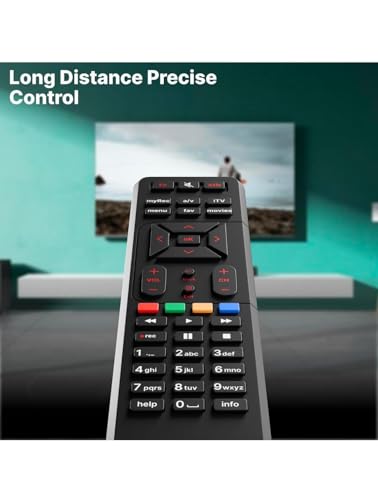 Original Remote Control Comaptible with Airtel Digital Dish TV DTH Television, Setup Box Remote Compatible for SD and HD Recording (Pack of 1) (Dish TV DTH) 5 41bXzPwnJQL