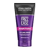 John Frieda Frizz-Ease Straight Fixation Styling Creme, Straight Hair Product for Smooth, Silky, No-Frizz Hair, 5 Ounces