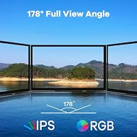 LAFVIN 7 Zoll IPS LCD Touchscreen Raspberry Pi Monitor Display 1024 × 600 kapazitiver Bildschirm HDMI Monitor kompatibel mit Raspberry Pi 5 / 4B / 3B +, BB Schwarz, Windows 10 8 7 – Ansicht 4
