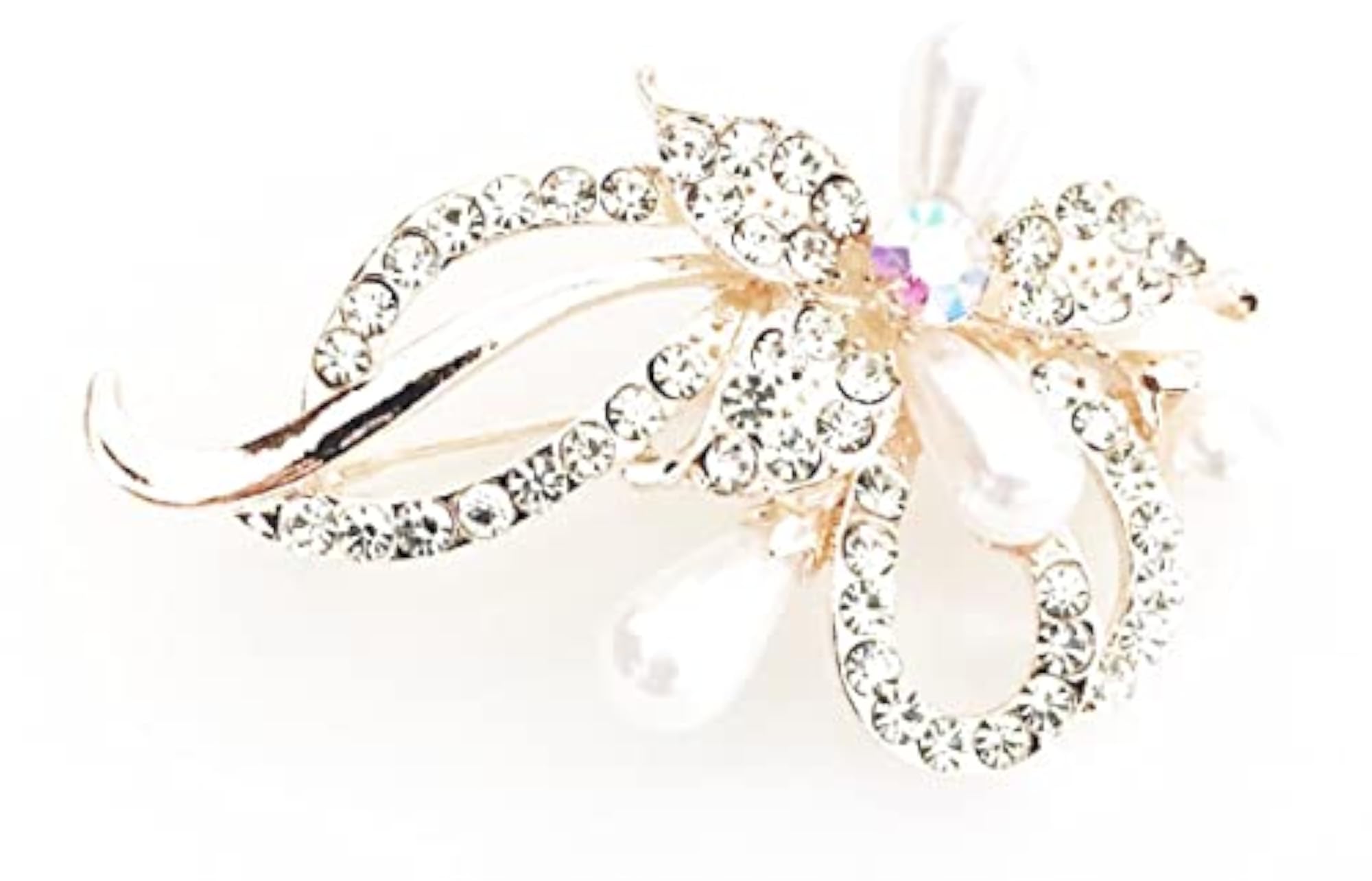 Floral Design Gold Colour Brooch Pin for Women