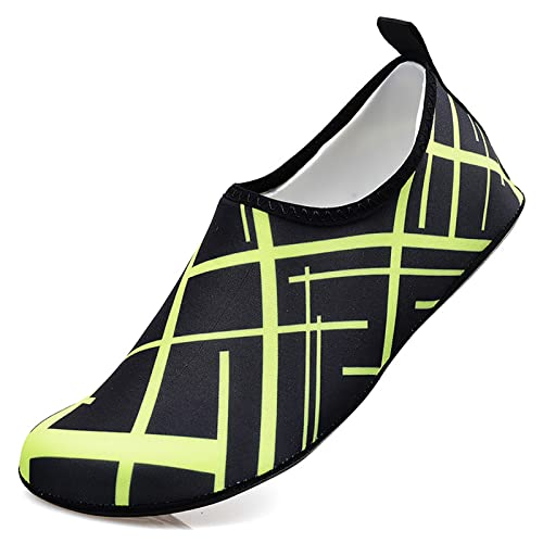 Homme et Femme Chaussures Aquatiques Pieds Nus Chaussures d'eau Séchage Rapide pour Plage Surf Plongée Natation(Size:36/37,Color:Un) Cover