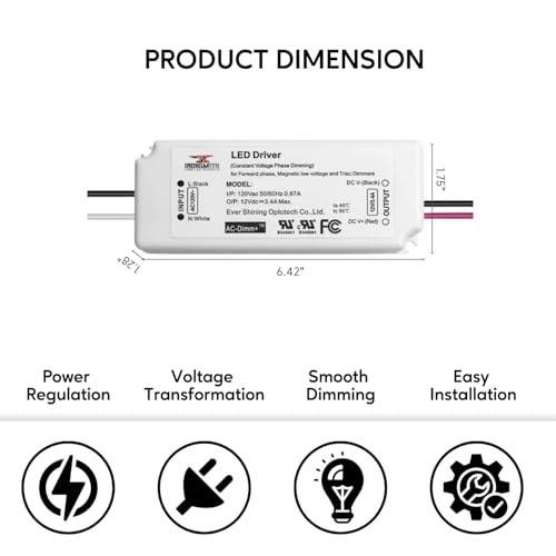 Image of Ironsmith Lighting Products - Constant Current LED Driver Transformer (12 Volt | 60 Watt | Dimmable)