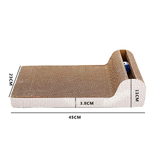 Popetpop – Cartão arranhador de gato com erva de gato, almofada para arranhar, gatinha, corrugada, s