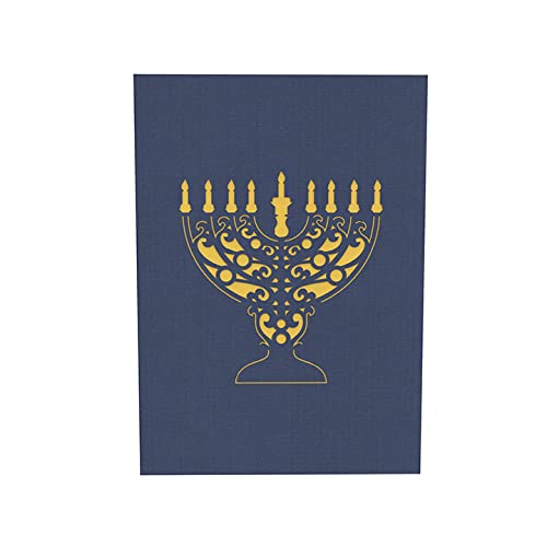 Liif Hanukkah Candles 3D Greeting Pop Up Hanukkah Card, Happy Hanukkah Holiday Card | With Envelop | Size 5 X 7 Inch #TOP5