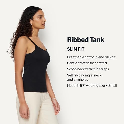 Image of Amazon Essentials Women's Slim-Fit Ribbed Tank Top