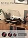 Vinyl Record Player with Built-in Speakers Bluetooth Record Player Support Bluetooth in & Out High Fidelity 3-Speed Turntable with AT-3600L Magnetic Cartridge Support RCA Output Auto Stop Walnut