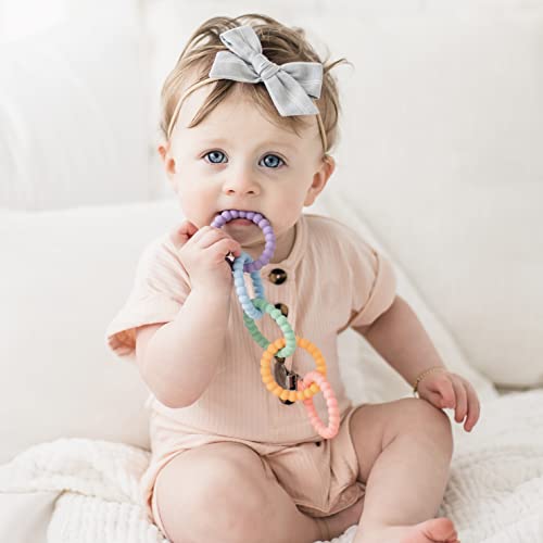 Ryan & Rose Cutie Clinks Attachable Teether Chew Toy For Babies (Mosaic) #TOP2