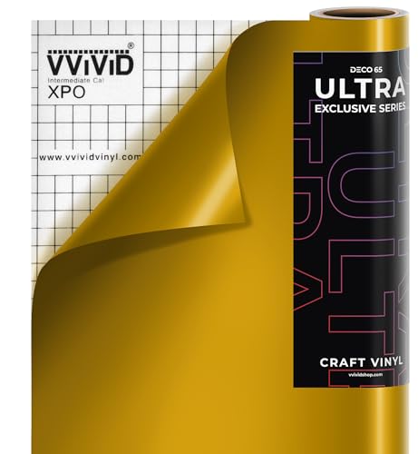 Vinyle artisanal doré brillant VViViD DECO65 pour décorer vos objets et événements