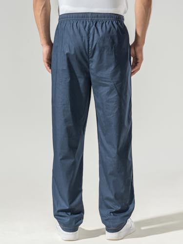 Image of DAMENSCH Relaxed Fit Premium Cotton Casual Style, Dual Pockets, Ultra light, Breathable, Anti-Bacterial, Stretchable, Soft Comfortable, Lounge Pyjamas For Men