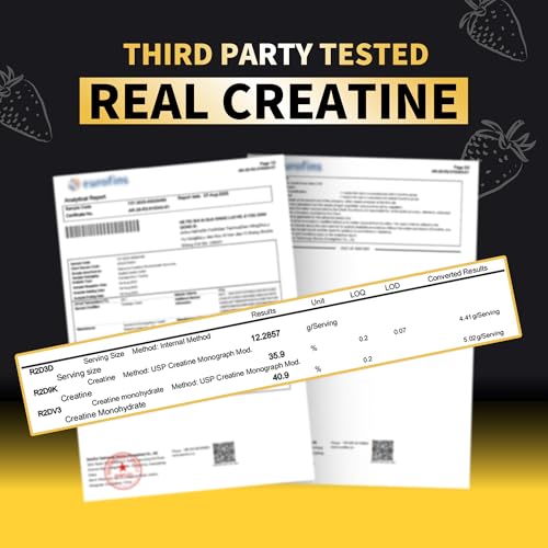 Nutravita Creatine Monohydrate Gummies for Men & Women-5g of Creatine Monohydrate per Serving - Sugar Free,Vegan, Mango Flavor, 120 Count — view 2