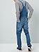 LONGBIDA Men's Denim Bib Overalls Relaxed Fit Fashion Jean Jumpsuit, Blue, XL