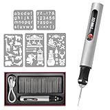 Kabelloser Elektrischer Gravierstift,Gravur Stift Inklusive 30 Bits，3 Einstellbare Stufen Gravur Gerät,Tragbares Design,Gravieren Sie Über 50 Oberflächen, Für Glas, Holz, Stein, Keramik, Schmuck