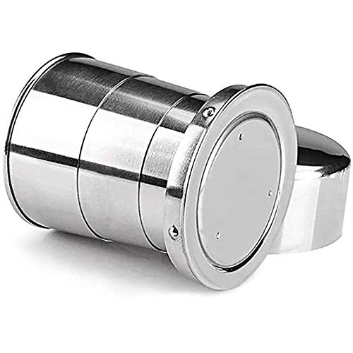 Dcas 3-Pezzi Tazza Pieghevole in Acciaio