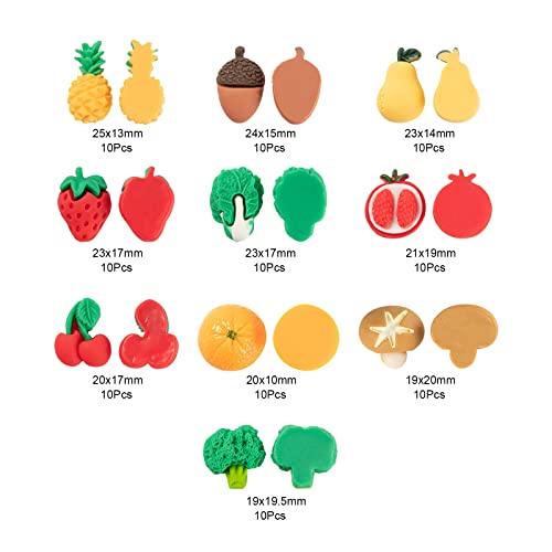 BEEFLYING Cabochon Assortiti in Resina, 100 Pezzi