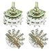 Tool parts 4PCS Band Channael Rotary Switch 2P6T 2 Pole 6 Position Dual Deck