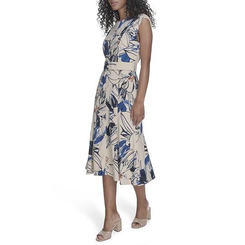 Calvin Klein Women's Aline Belt Dress3