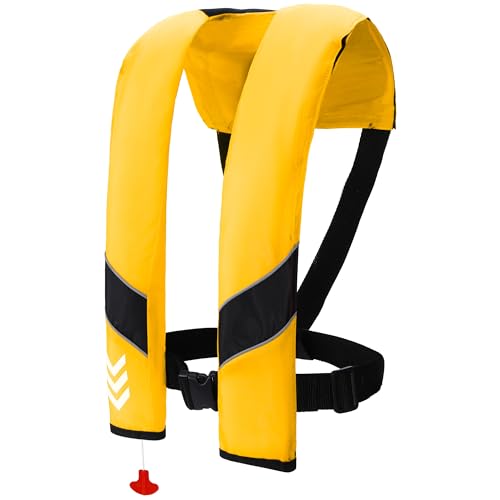Image of Automatic Inflatable Life Jackets for Adults Life Vests PFD Low Profile Load Capacity Up to 330lbs