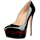  AOOAR Plateau Stiletto - Zapatos de salón de noche para mujer, color Negro, talla 44 EU