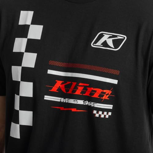 KLIM Men's Checkered Flag Tri-Blend Short Sleeve T-Shirt3