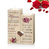 Candelabro Regalo Mujer, para Decoración (Modelo con Flores Moradas)