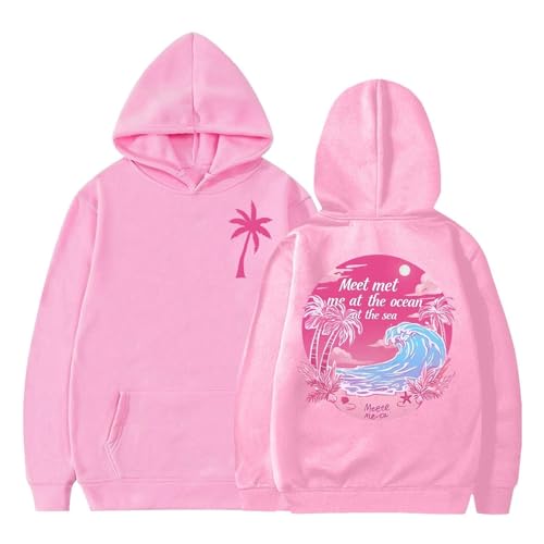 Girls Sweatshirt Size 6-7 Oversized Fleece Long Sleeve Yellow Hoodie Boys With Pocket 2025 Floral Print Fall Cropped Hoodie Pink 9-10 Years First Day Of School Outfits For Teen Girls3