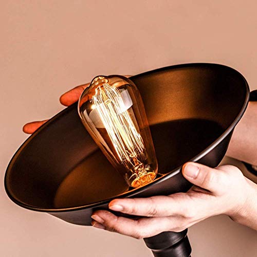 Lámpara de techo vintage con enchufe e interruptor para iluminar zonas sin salida de luz 4