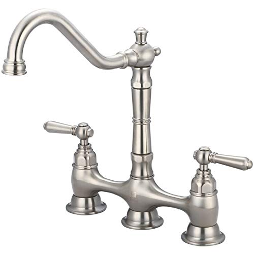 2Am500 Americana Double Handle Kitchen Faucet - Brushed Nickel #TOP3