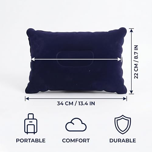 PHYNDR 2 Pièces Oreillers Gonflables Parfaits pour Les Voyages/Camping/Plein air/pêche – Oreillers Ultra légers résistants à l'eau, Coussin de voyage gonflable, Camping accessoires – vue 5