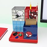 Paladone Spiderman Organiseur de bureau sous licence officielle de bande dessinée, décor...