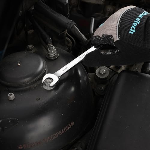 DURATECH 11mm Ratcheting Combination Wrench, Metric, 72-Tooth, 12-Point, CR-V Constructed with Mirror Polish by DURATECH - Image 7
