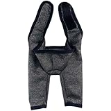 Vestamore Verhindern Sie Lecken, graue Vorderbeinmanschetten für Hunde, Kegelhalsband-Alternative, Ellenbogenschutz, Wundheilungshilfe, Brust 45–55 cm, Gewicht 5–8 kg