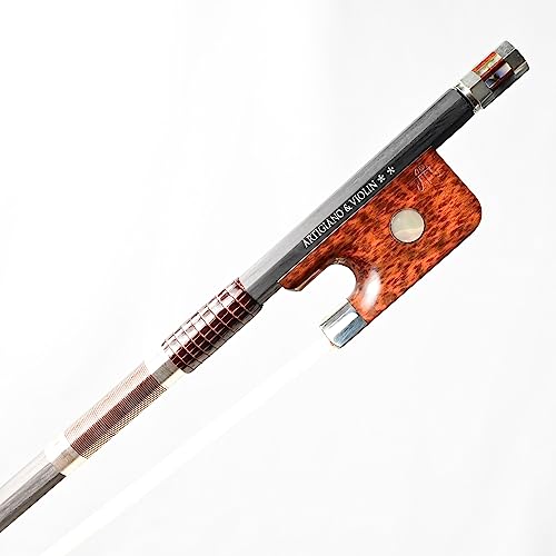ARTIGIANO&VIOLIN Dry Carbon Fiber Cello Bow with Snakewood Frog AD-503