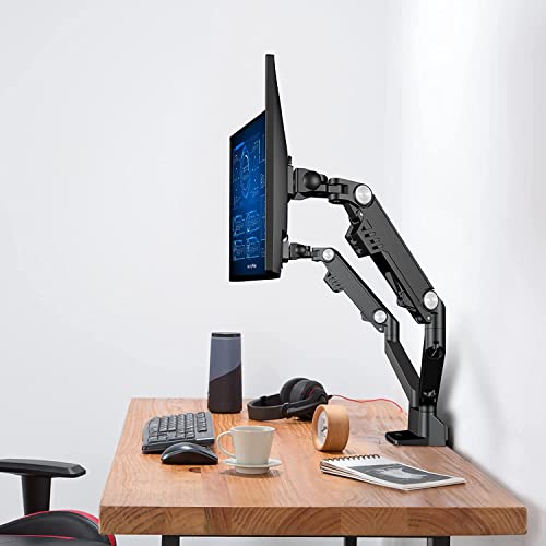 Image of AVLT Dual Monitor Arm Desk Mount for 17-35 inch Screens, Heavy Duty - Black