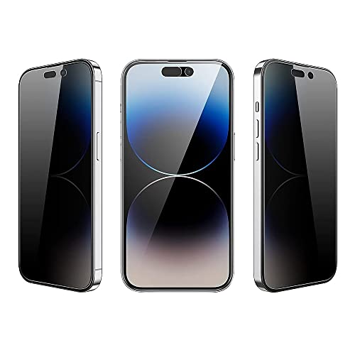 ZERODAMAGE SAHARA CASE ZeroDamage Tempered Glass Screen Protector [2-Pack] for Apple iPhone 14 Pro Max 6.7" (2022) Anti-Scratch, Full Coverage, 9H Hardness - Privacy by ZERODAMAGE SAHARA CASE - Used condition - Image 2