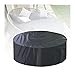 Czarny Zewnętrzny Okrągły Pokrowiec na Sofę z Baldachimem Wytrzymała Wodoodporna Narzuta na Sofę Anty-UV Zestaw Mebli Tarasowych KUAIE (Color : Black, Size : 150x90cm)