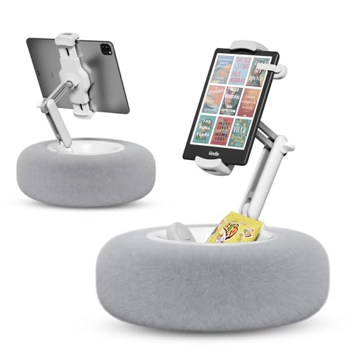 Support Tablette Lit,Réglable Support IPad Rotatif 360° Avec Bras En